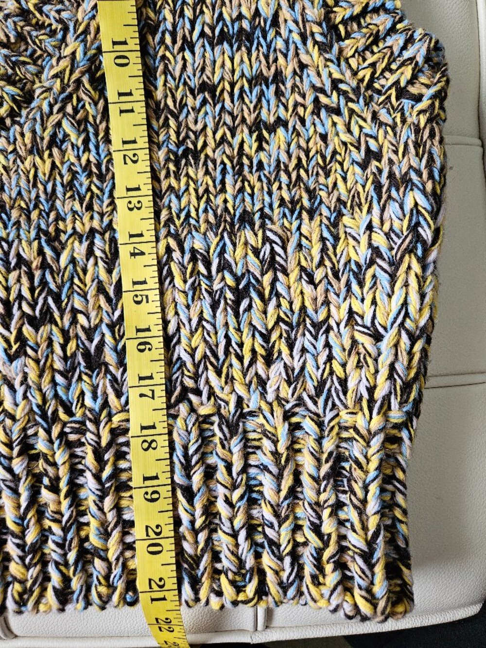NWT COS CHUNKY HAND-KNIT WOOL VEST - XS/S, Multi-Color - Picture 11 of 12